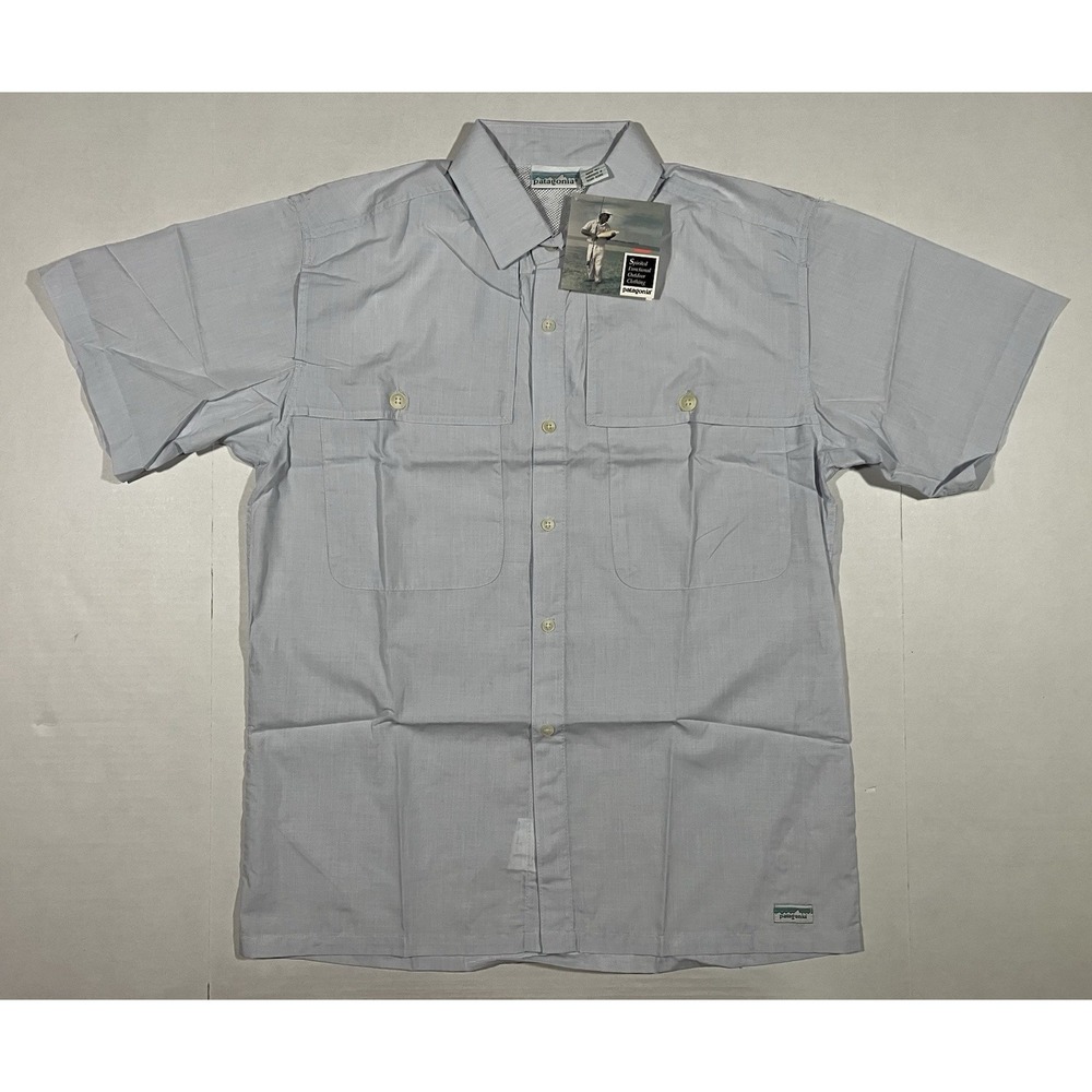 Vintage Patagonia Short Sleeve Vented Fishing Shirt Mens XS NWT Tropical 81061